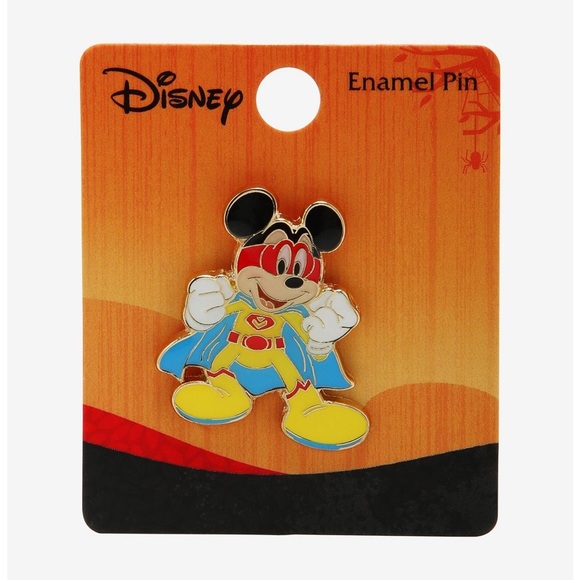 Loungefly Disney Mickey Mouse Hero Costume Halloween Enamel Pin - BNWT - Picture 2 of 2